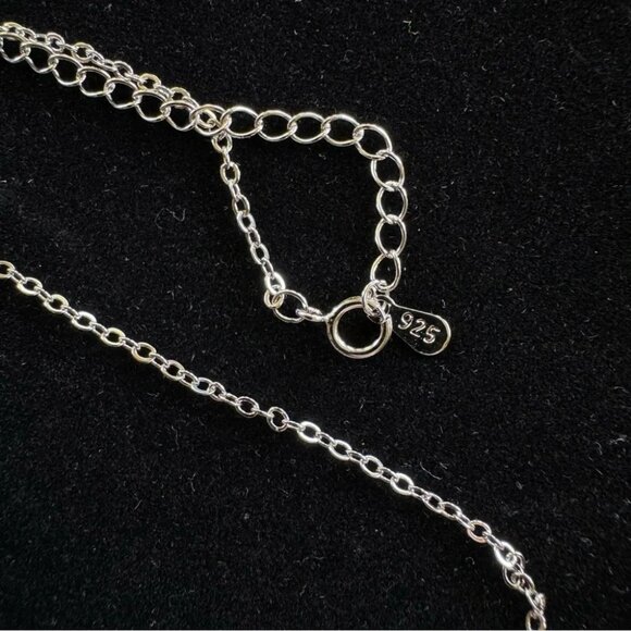 Zodiac Aries 925 Silver Necklace with CZ Accent Stones - Picture 4 of 6